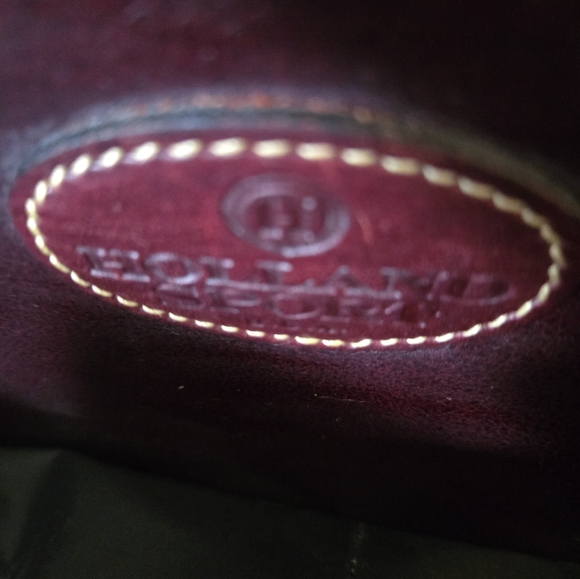 Rare Handmade Vintage Holland Sport Tuscan Brown/Burgundy Cowhide Messenger Bag - Picture 9 of 14